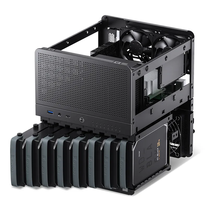JONSBO N3ケース N100マザー 400W電源 SSD メモリ付き Jonsbo N3 Mini-ITX Case, Black - Multitronic